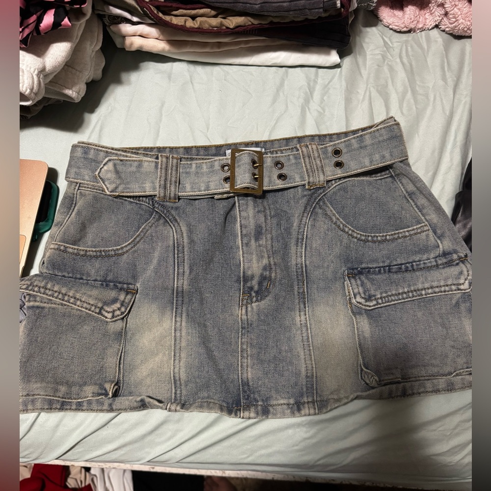 Fashion Nova Denim with Gold Accents
